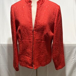 Coldwater Creek Textured Red Blazer